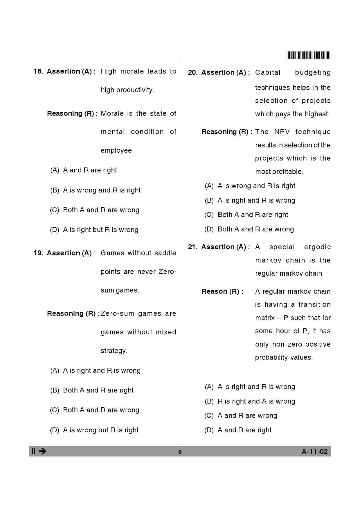 Telangana SET Management 2014 Question Paper II 5