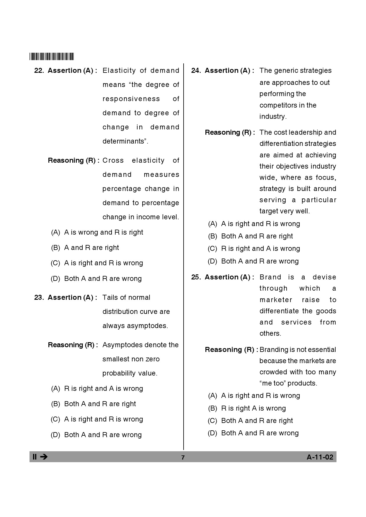 Telangana SET Management 2014 Question Paper II 6