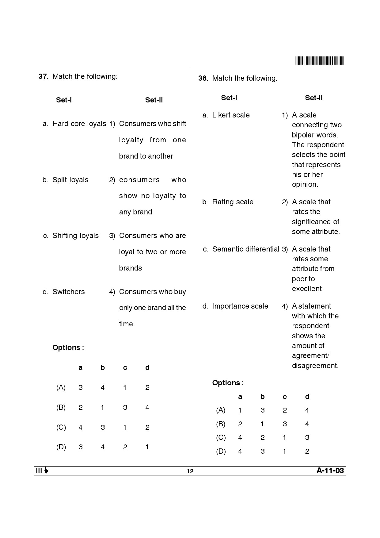 Telangana SET Management 2014 Question Paper III 11