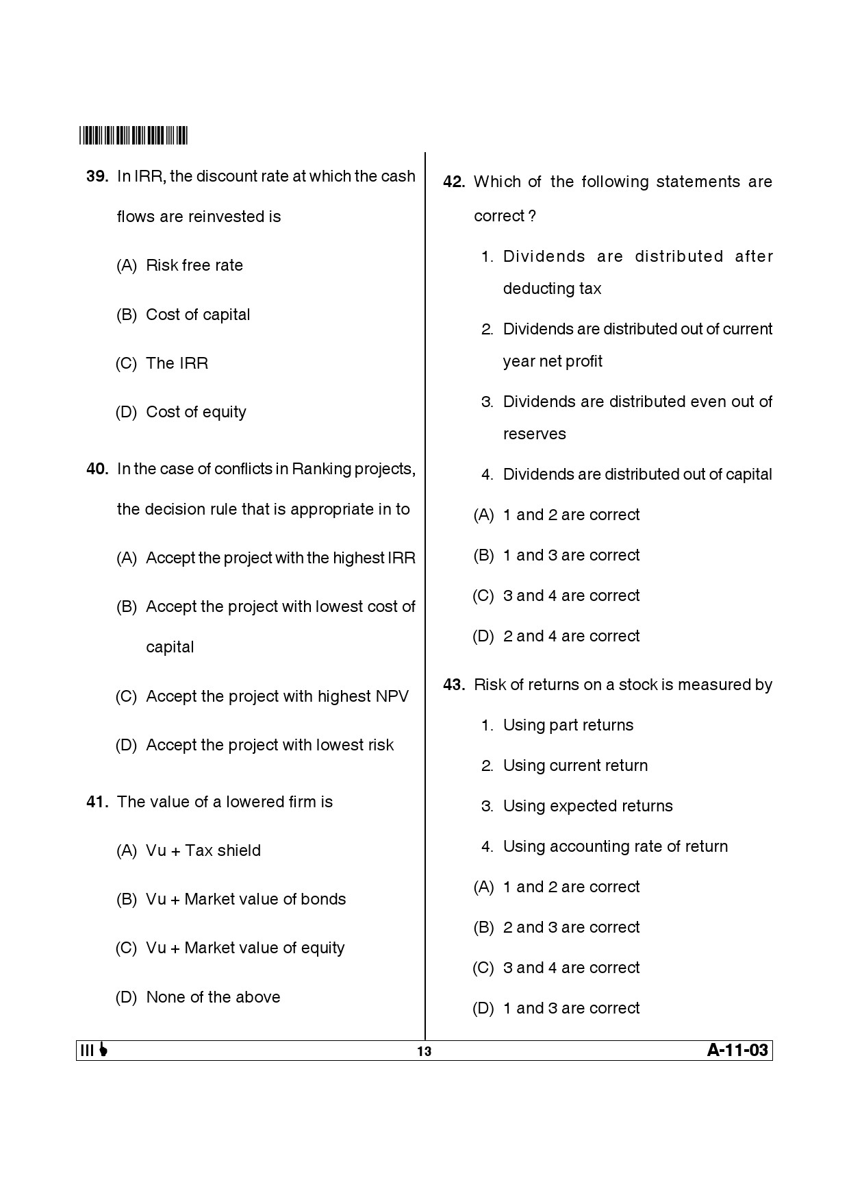 Telangana SET Management 2014 Question Paper III 12