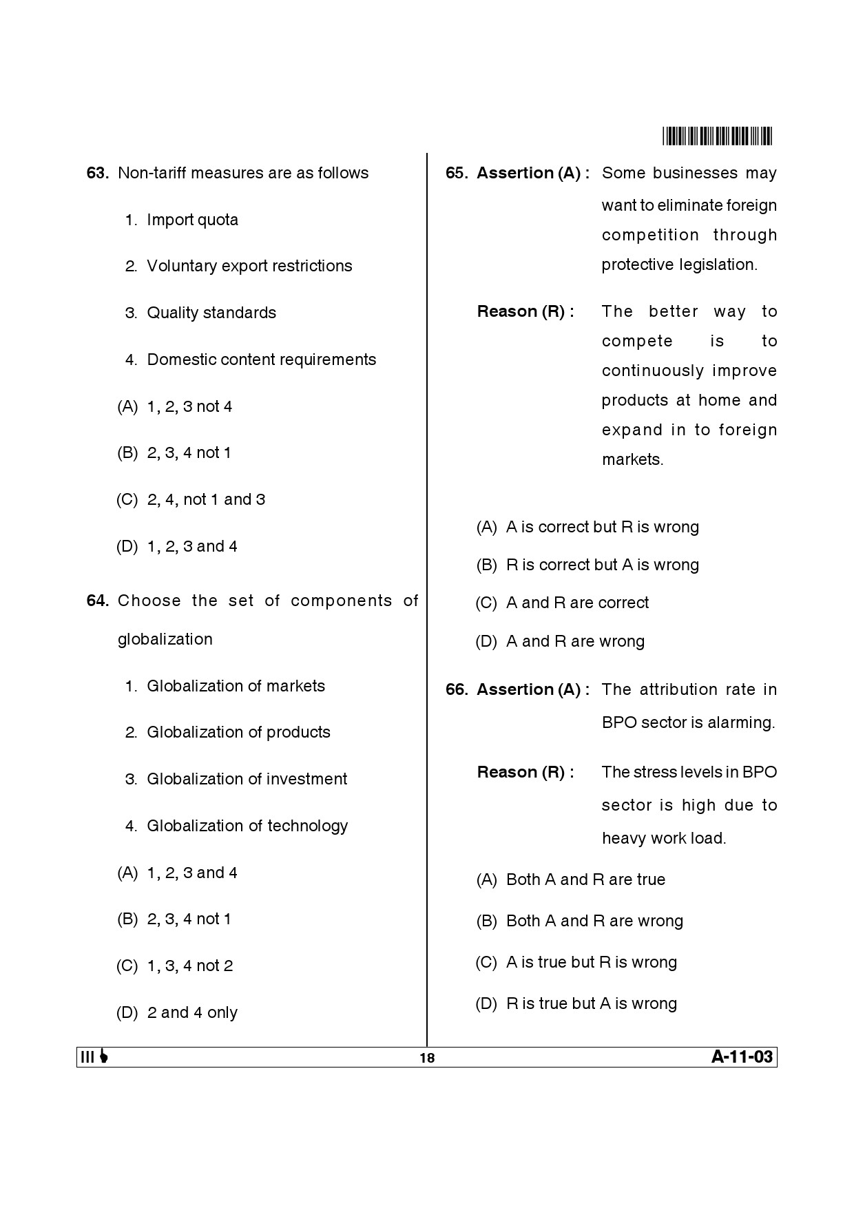 Telangana SET Management 2014 Question Paper III 17