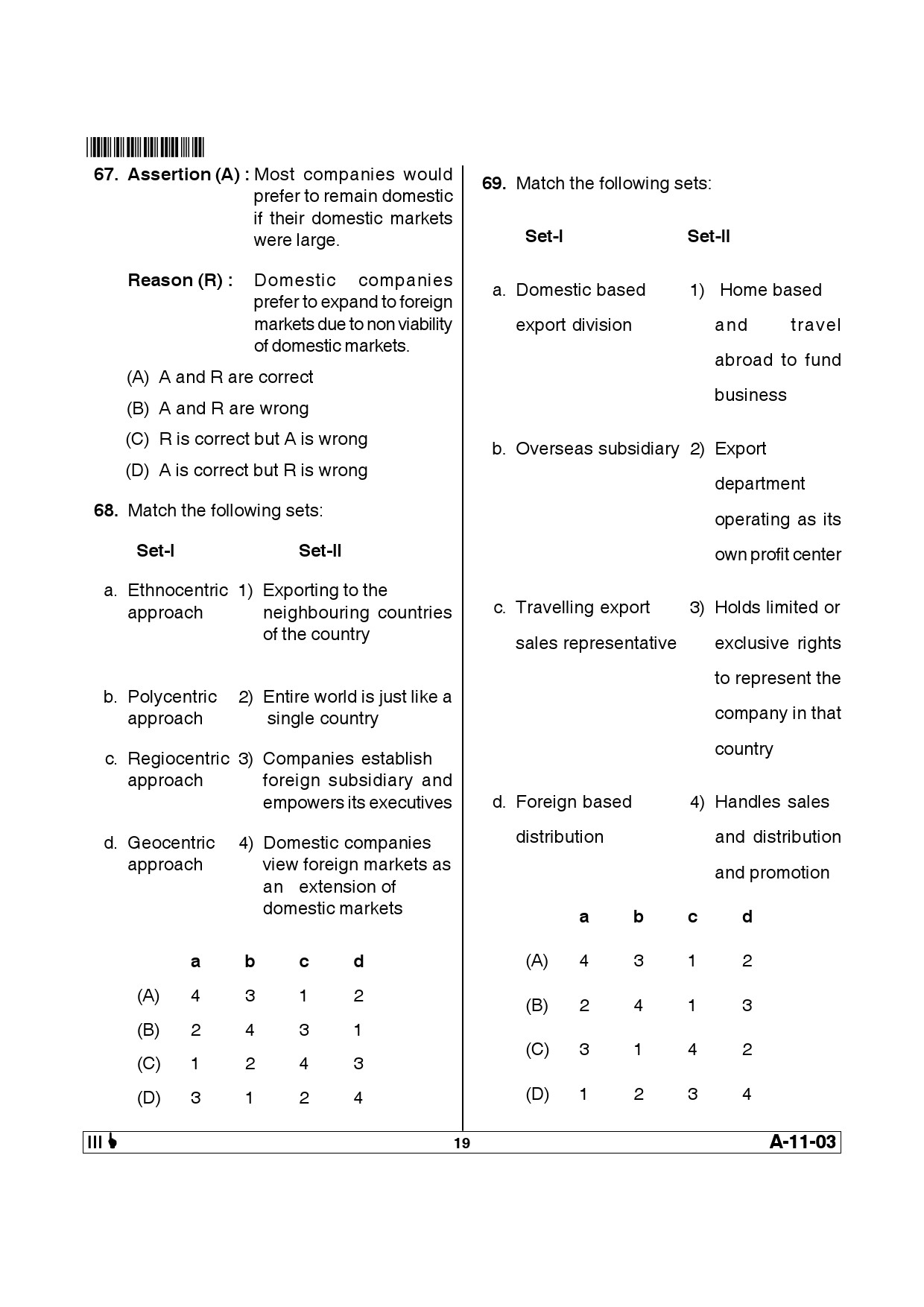 Telangana SET Management 2014 Question Paper III 18