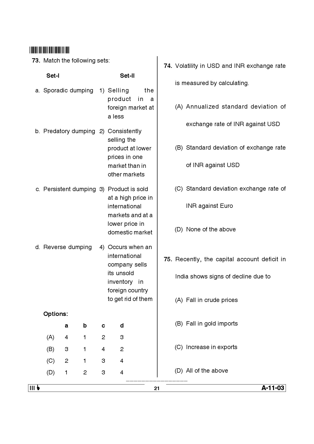 Telangana SET Management 2014 Question Paper III 20