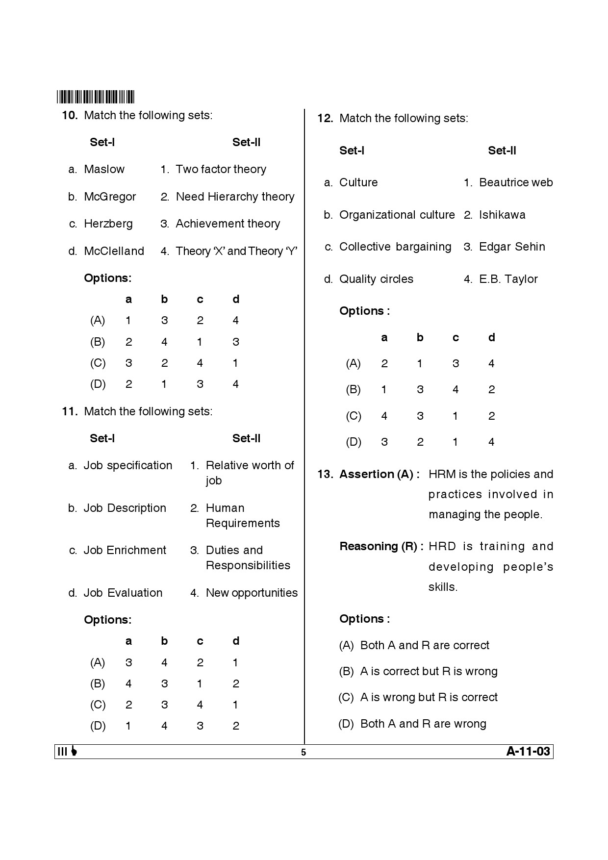 Telangana SET Management 2014 Question Paper III 4