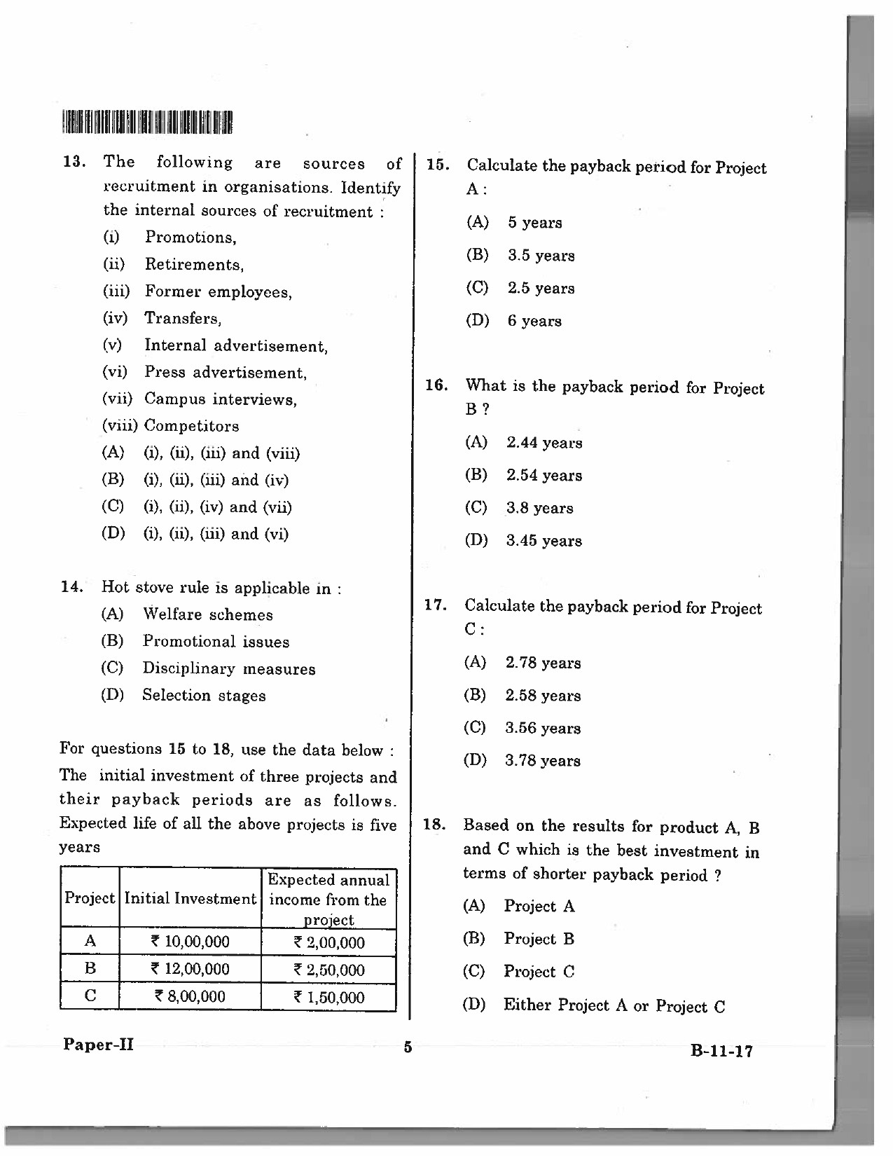 Telangana SET Management 2017 Question Paper II 4