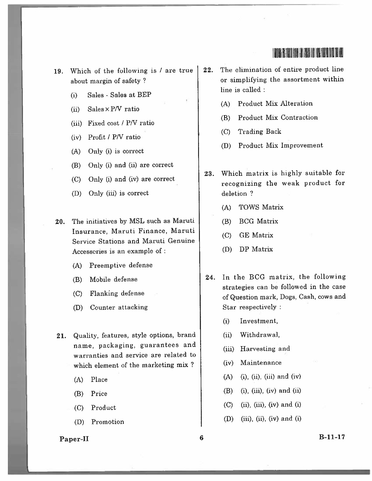 Telangana SET Management 2017 Question Paper II 5