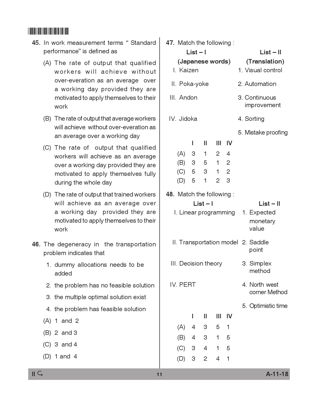 Telangana SET Management 2018 Question Paper II 10