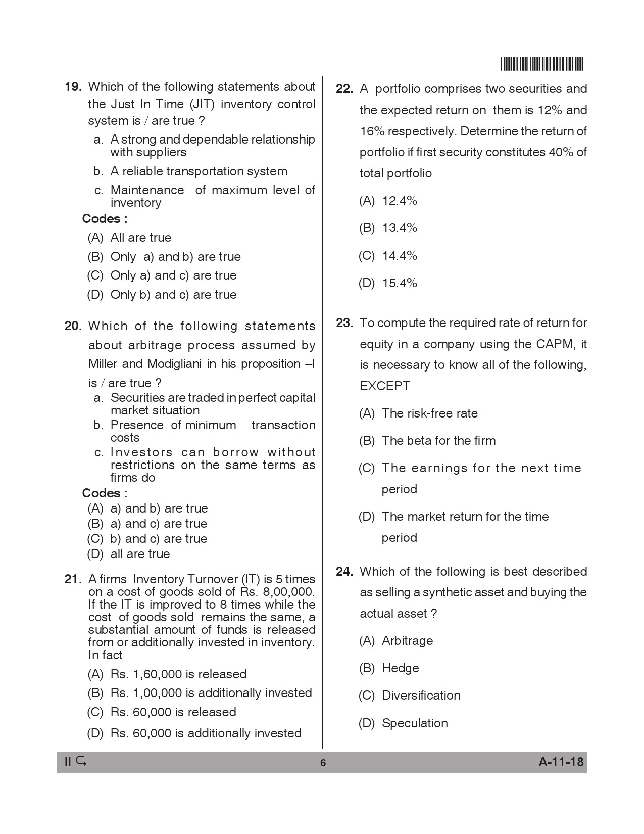 Telangana SET Management 2018 Question Paper II 5