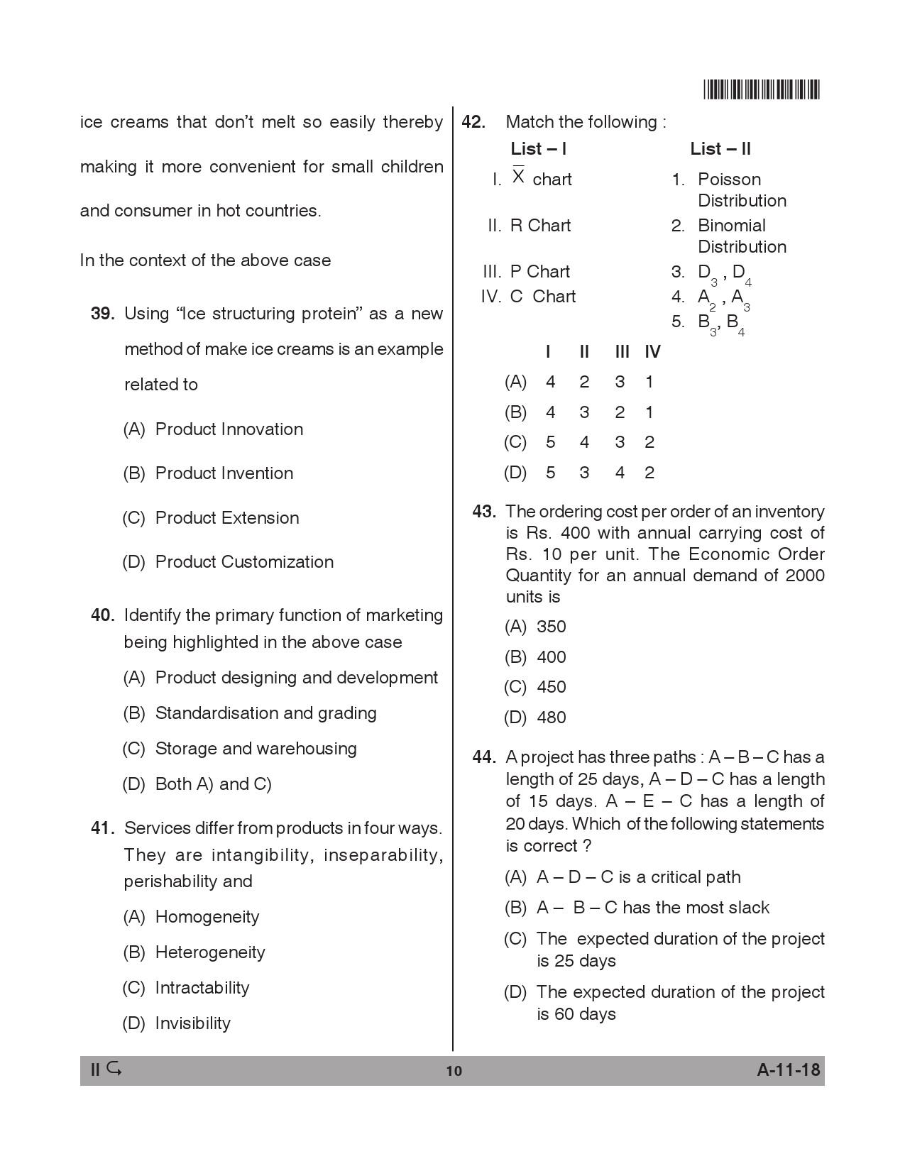 Telangana SET Management 2018 Question Paper II 9