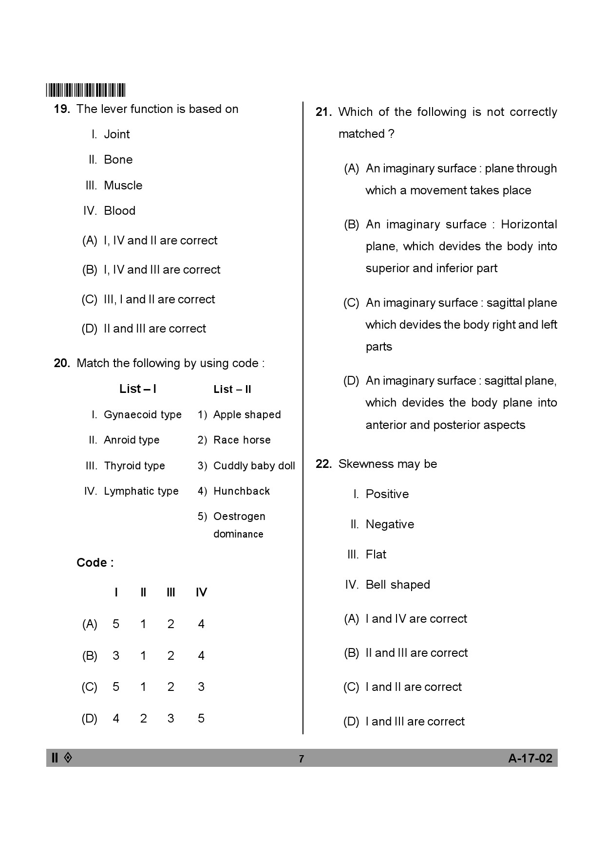 Telangana SET Physical Education 2013 Question Paper II 6