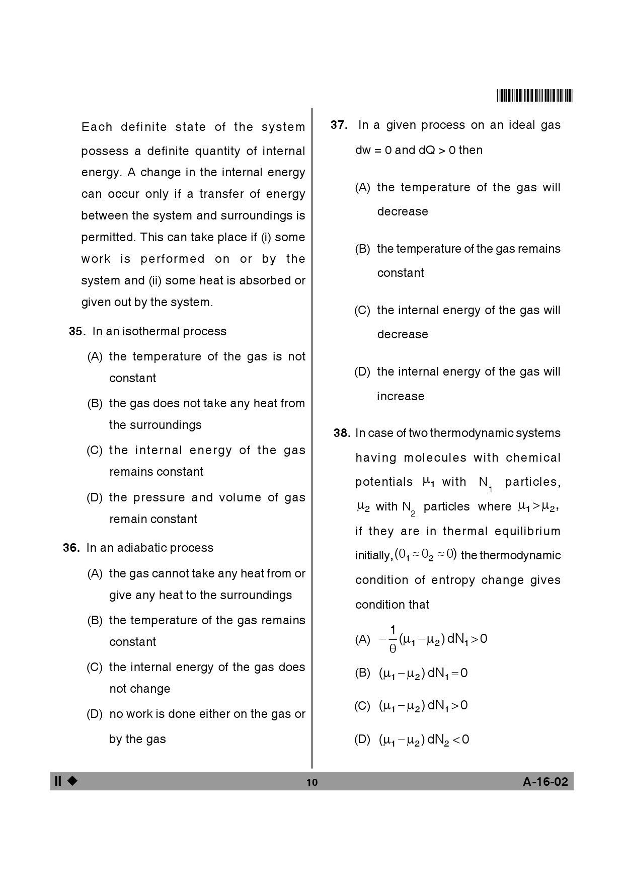 Telangana SET Physical Sciences 2013 Question Paper II 9