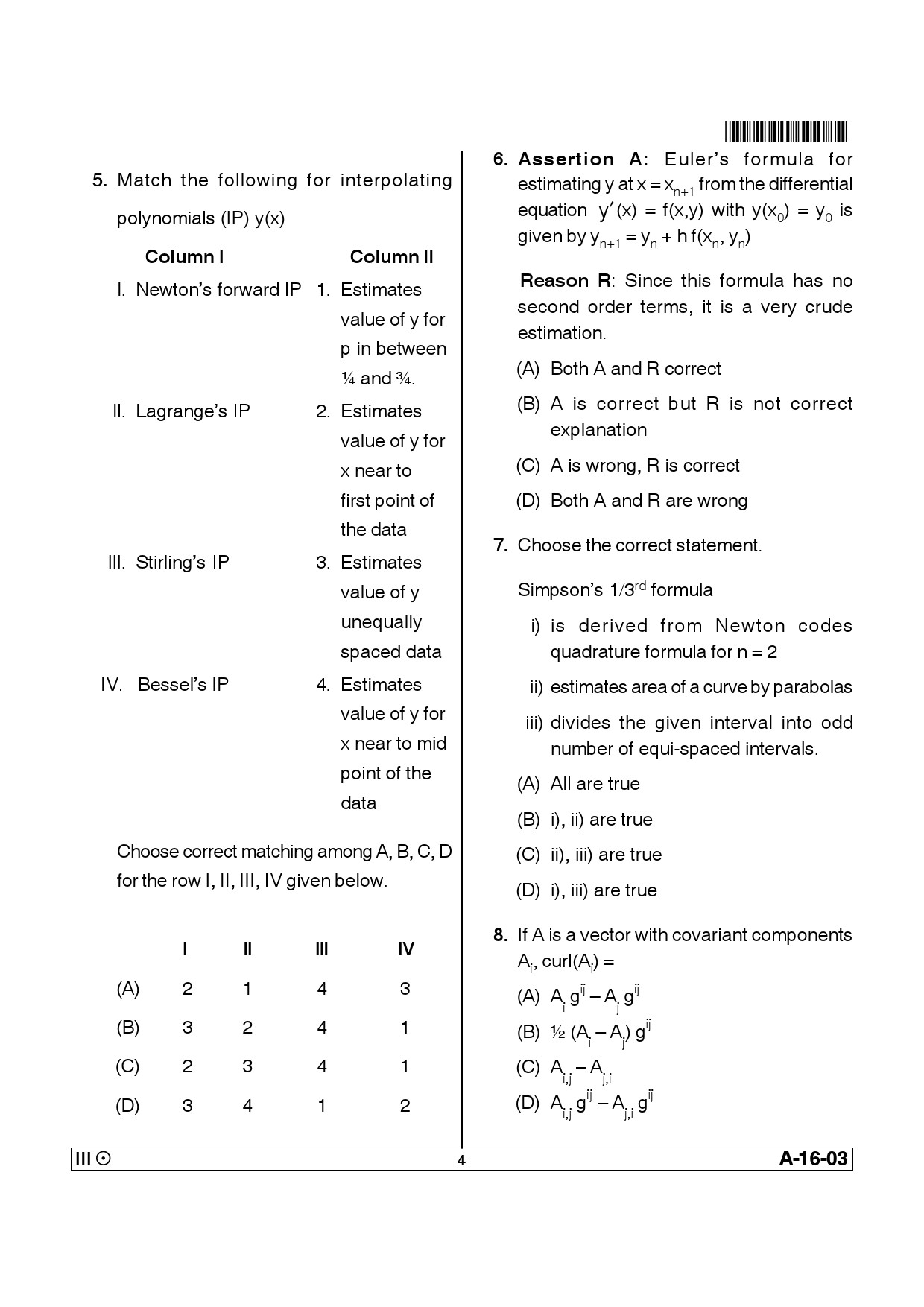 Telangana SET Physical Sciences 2013 Question Paper III 3