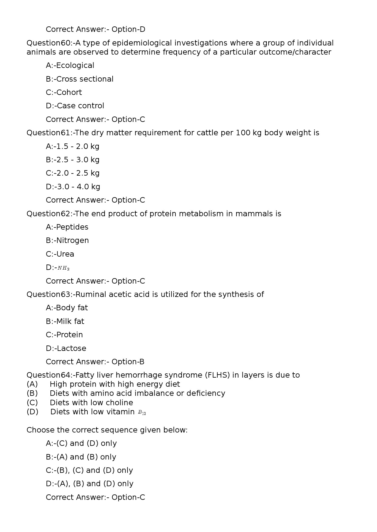 KPSC Veterinary Surgeon Grade II Exam 2023 Code 712023OL 12