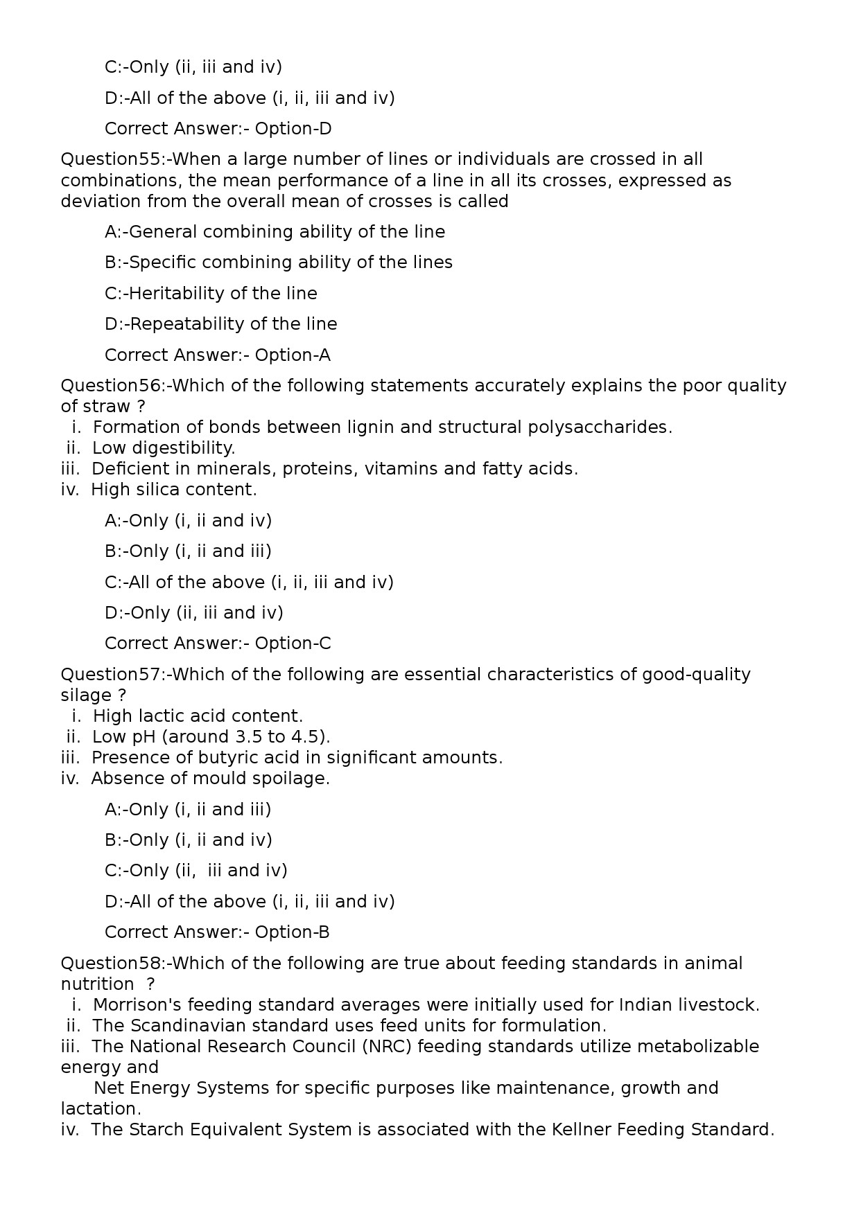 KPSC Veterinary Surgeon Grade II Exam 2025 Code 52025OL 13