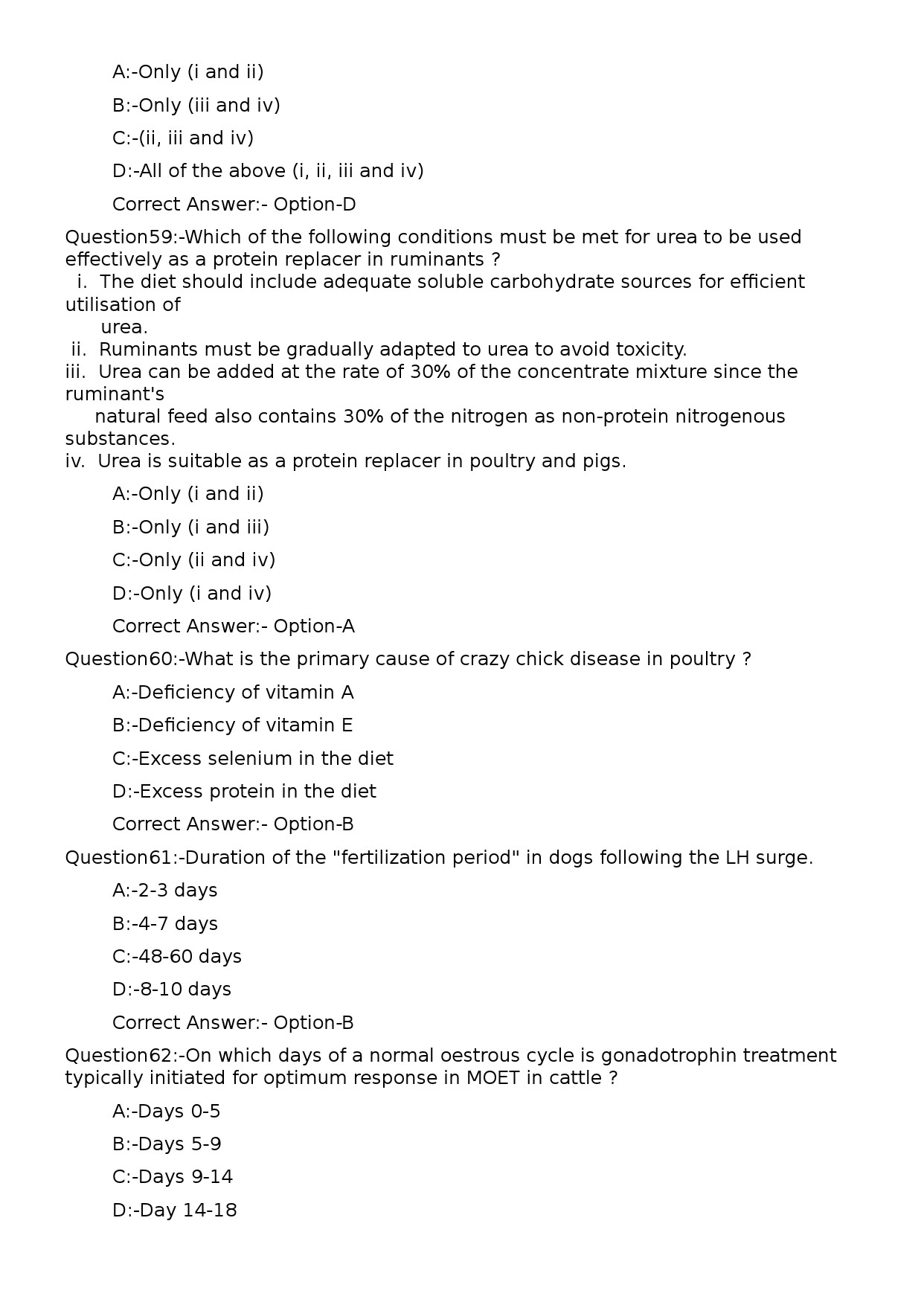 KPSC Veterinary Surgeon Grade II Exam 2025 Code 52025OL 14