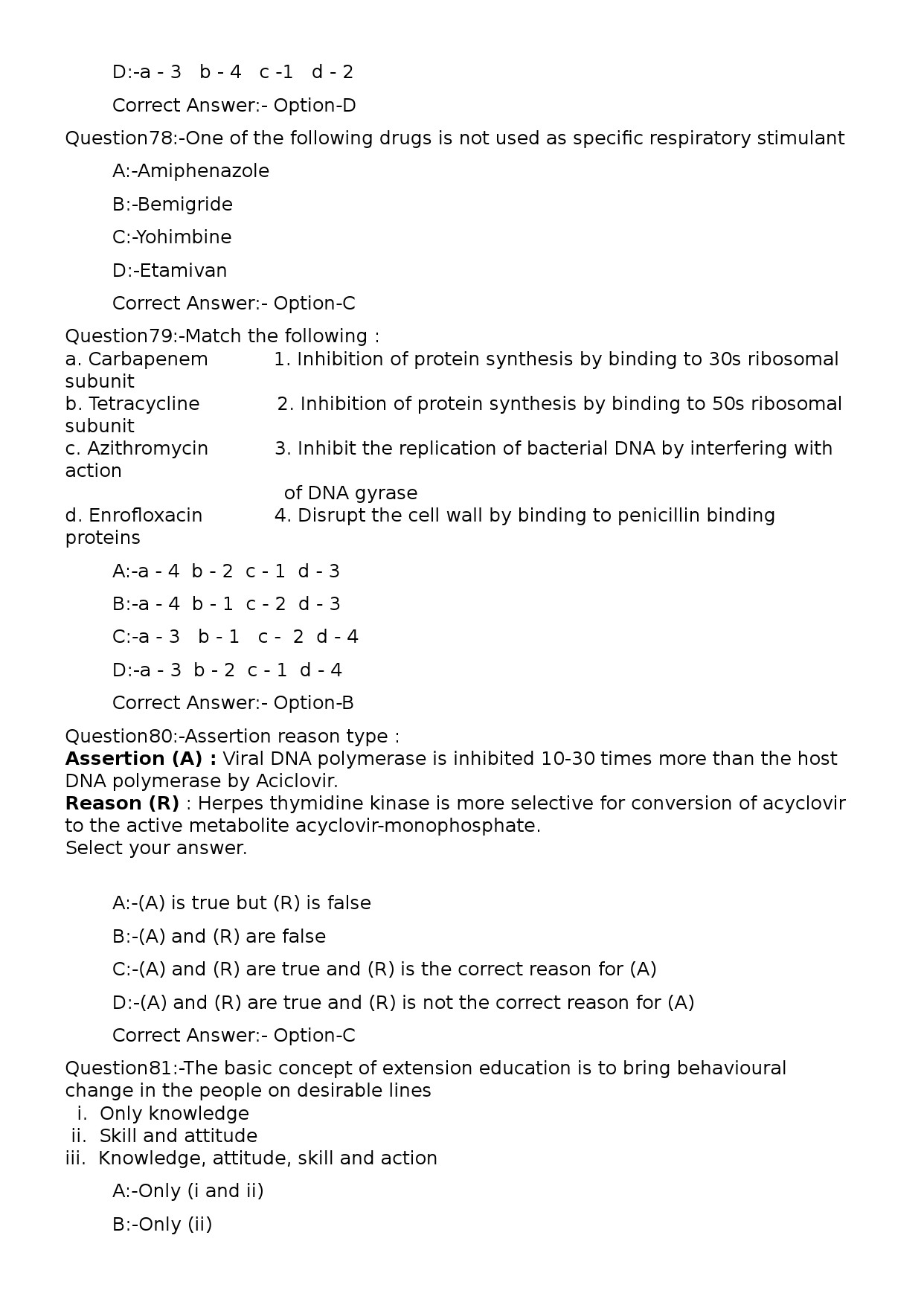 KPSC Veterinary Surgeon Grade II Exam 2025 Code 52025OL 18