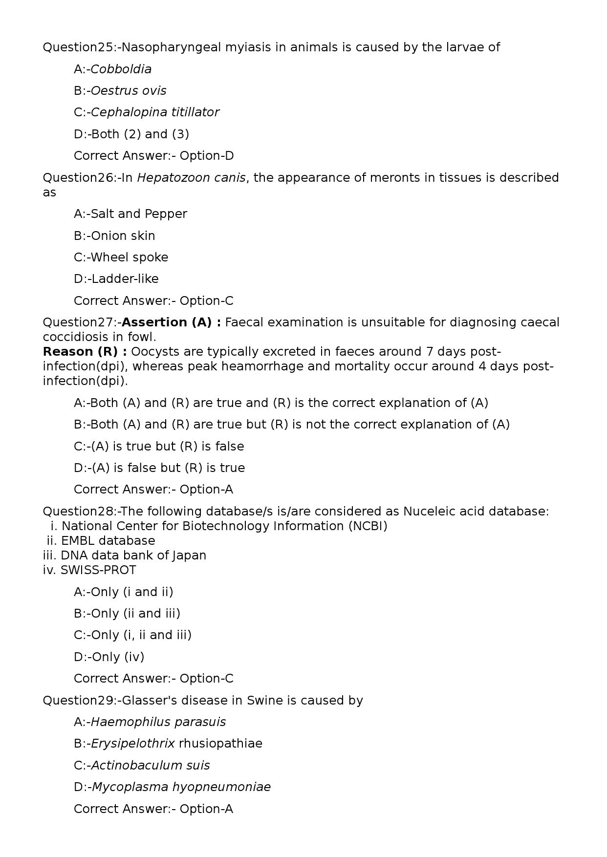 KPSC Veterinary Surgeon Grade II Exam 2025 Code 52025OL 6