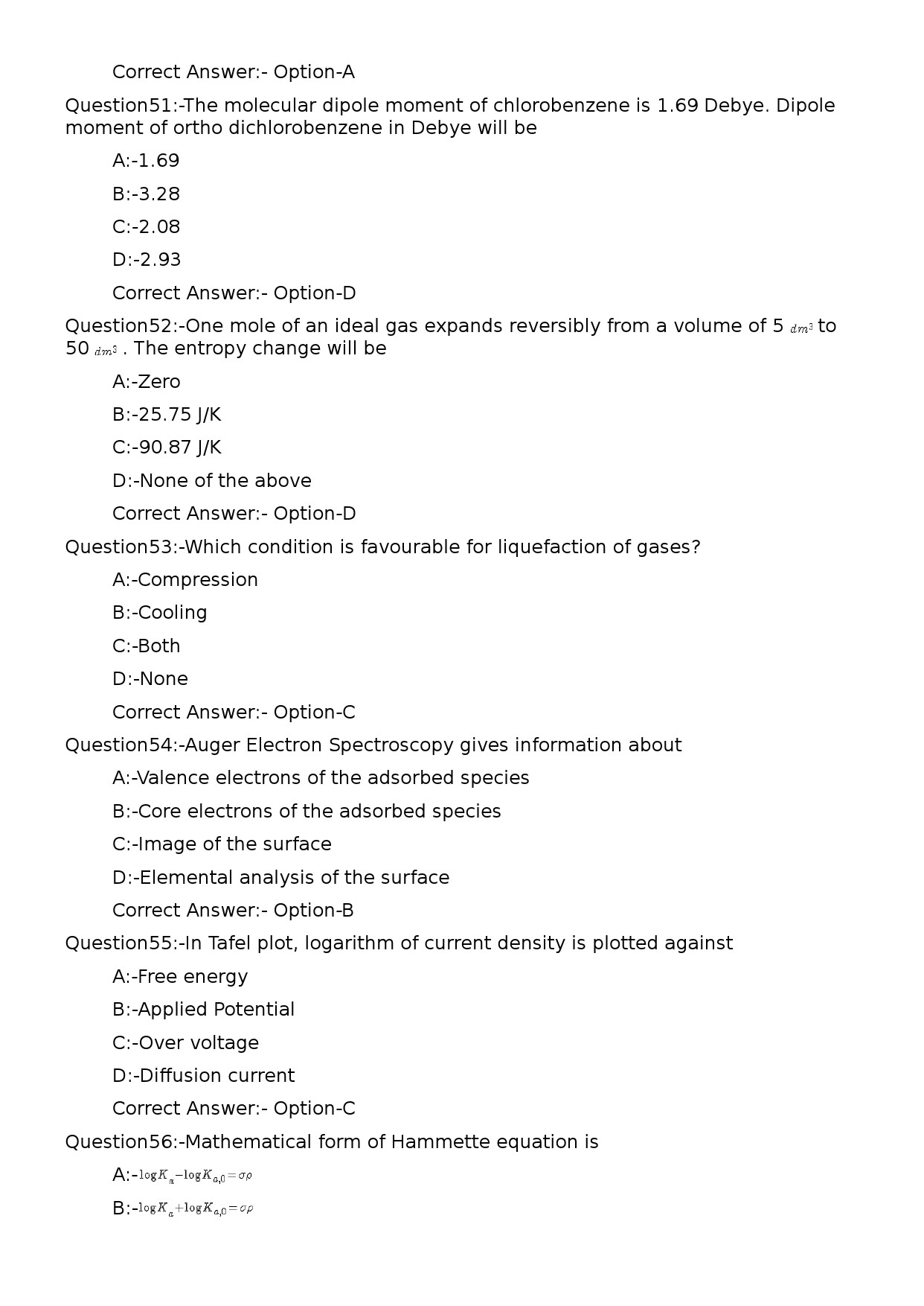 KPSC Non Vocational Teacher Chemistry Exam 2023 Code 1622023OL 11