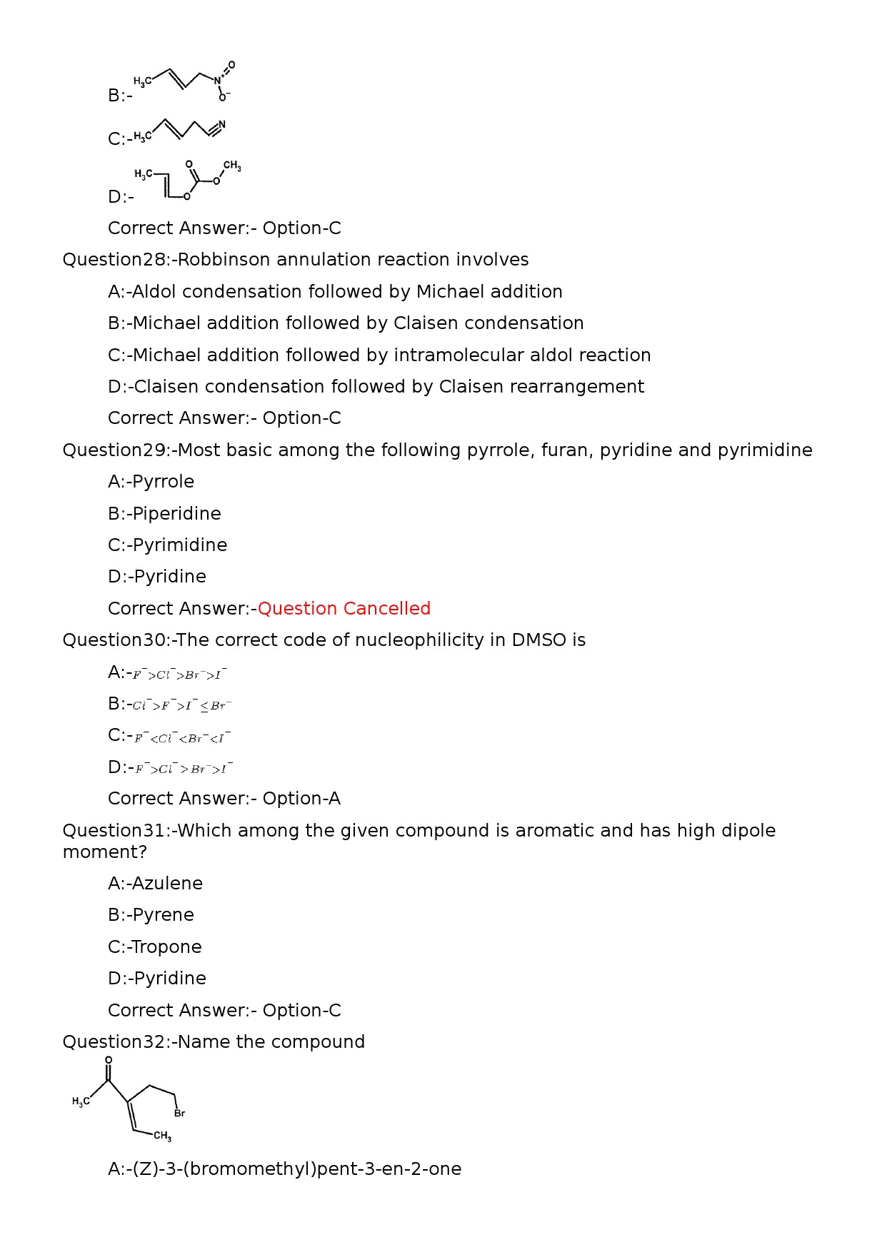 KPSC Non Vocational Teacher Chemistry Exam 2023 Code 1622023OL 6