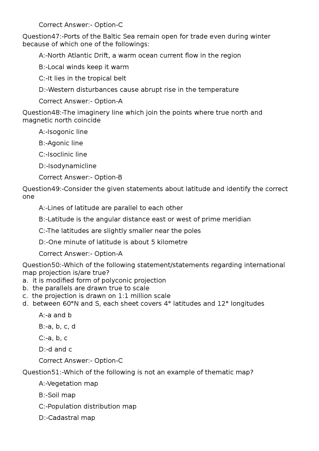 KPSC Non Vocational Teacher Geography Exam 2024 Code 92024OL 11