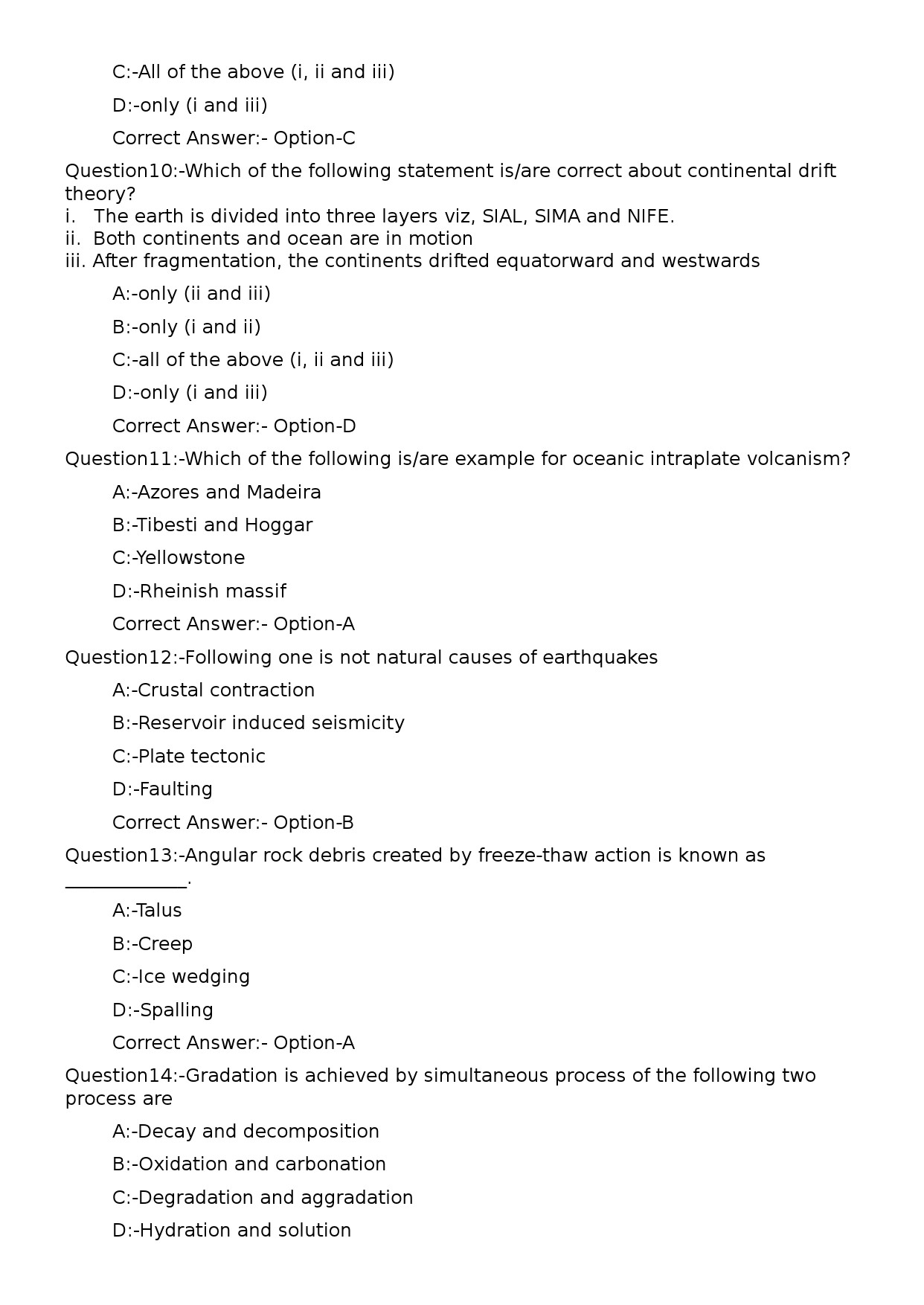 KPSC Non Vocational Teacher Geography Exam 2024 Code 92024OL 3