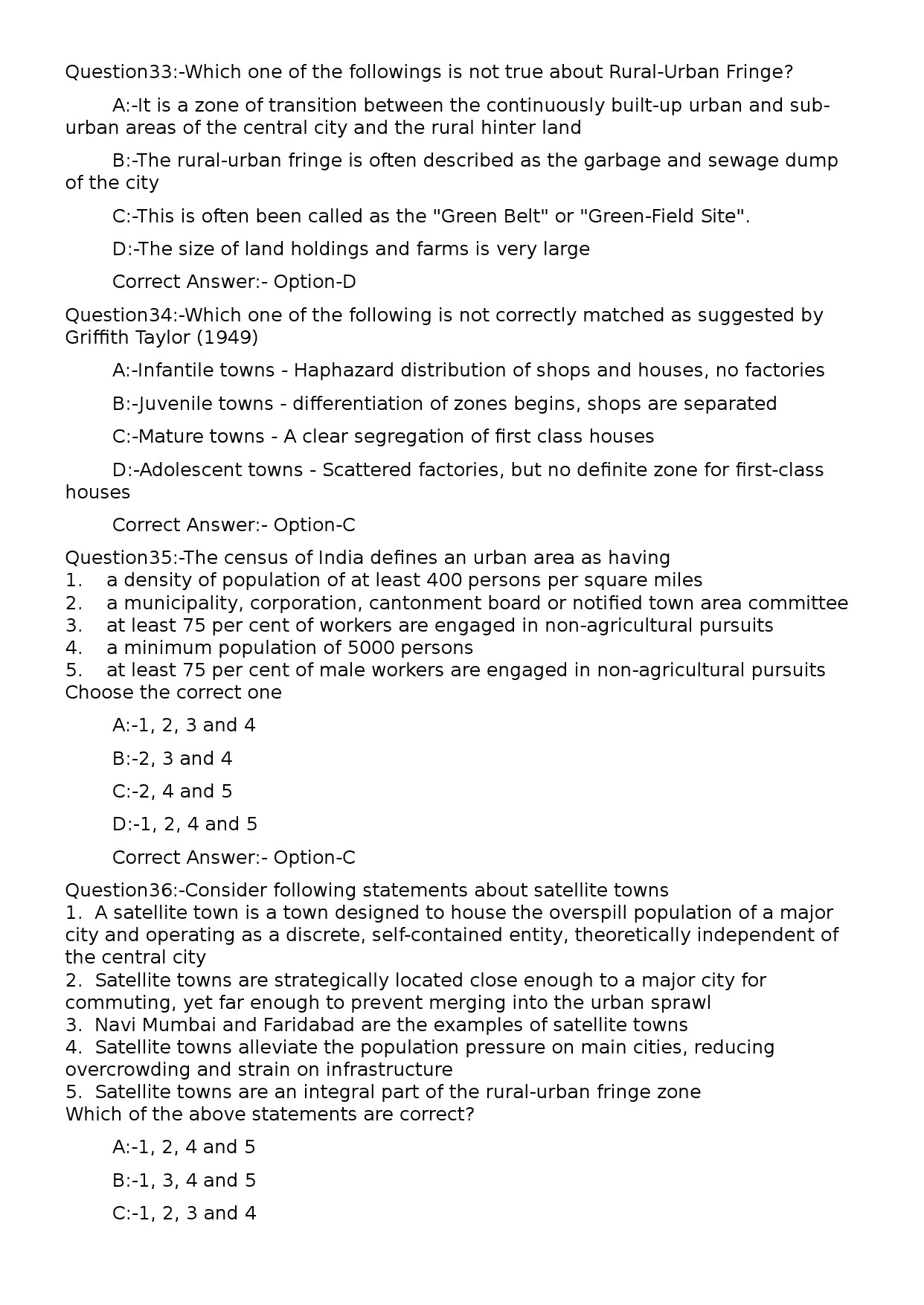 KPSC Non Vocational Teacher Geography Exam 2024 Code 92024OL 8