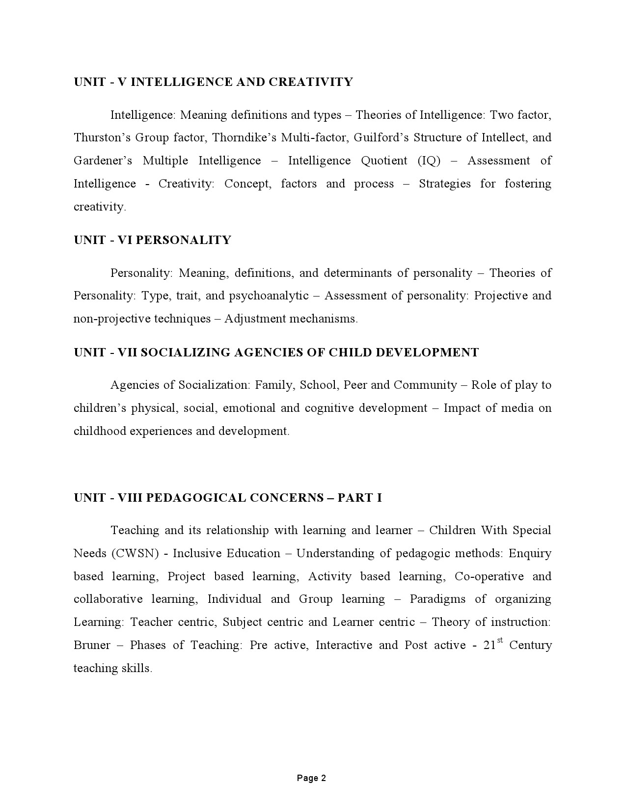 Tamilnadu Teacher Eligibility Test 2022 Paper II Syllabus 3