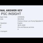 Kerala PSC Driver Exam 2018 Question Code:087/2018