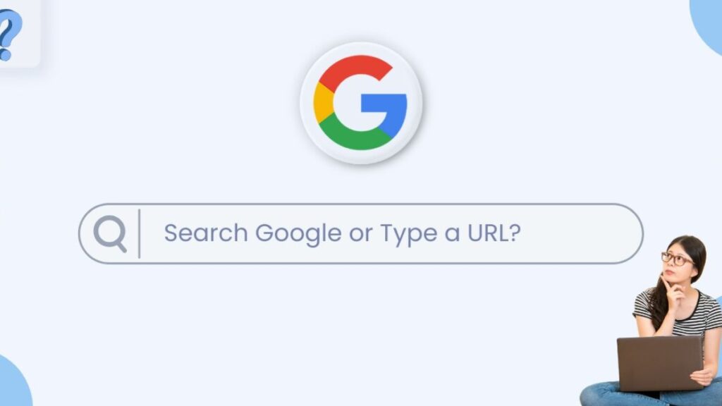search google or type a url